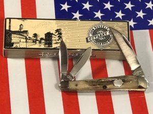 2007 Russell (Rogers, Ark) Whittler w/ Nice Stag Handles & Acorn Shield -NOS