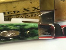 Case xx Tony Bose, 1st Production Run, Swayback Jack Knife w/ Beautiful Green Bone Handles