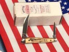 Schatt & Morgan Half Whittler w/ Nice Stag Horn Handles -NOS Schatt & Morgan Half Whittler w/ Nice Stag Horn Handles -NOS