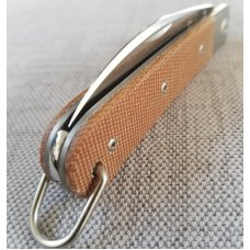 Viper Sway Back Natural Micarta KNIFE,W/GEC SLIP,NIB,3.75"CLSD,M390,w/bail&lanyd Viper Sway Back Natural Micarta KNIFE,W/GEC SLIP,NIB,3.75"CLSD,M390,w/bail&lanyd