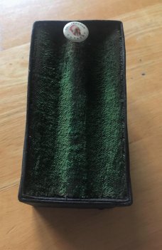 100 YEAR OLD CATTARAUGUS DISPLAY BOX ENAMEL INDIAN