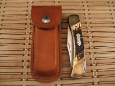 SCHRADE USA UNCLE HENRY LB8 PAPA BEAR LARGE VINTAGE LOCK BLACK FOLDING POCKET KNIFE & SCHRADE SHEATH SCHRADE USA UNCLE HENRY LB8 PAPA BEAR LARGE VINTAGE LOCK BLACK FOLDING POCKET KNIFE & SCHRADE SHEATH