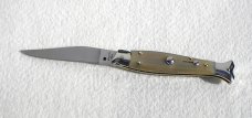 NOS BELTRAME GENUINE BRAZILAN HORN 20CM FISH STYLE AUTO ( PICKLOCK ) ITALIAN STILETTO 