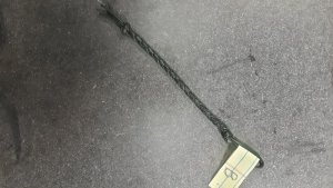 Green Lace and Black Calf Lace Lanyard 