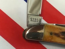 Case xx 1970 Peanut Knife (MDL# 5220) w/ Genuine Stag Handles -NOS in M/NM Condition Case xx 1970 Peanut Knife (MDL# 5220) w/ Genuine Stag Handles -NOS in M/NM Condition