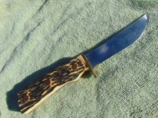 Vintage Imperial Pro VRI Diamond Edge 309 Fixed Blade Hunter Knife W/Sheath.  Made in the USA!!!