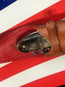 Vintage J A Henckels 2 Blade Gentlemens Knife w/ Horn Handles +Orig Pouch Vintage J A Henckels 2 Blade Gentlemens Knife w/ Horn Handles +Orig Pouch