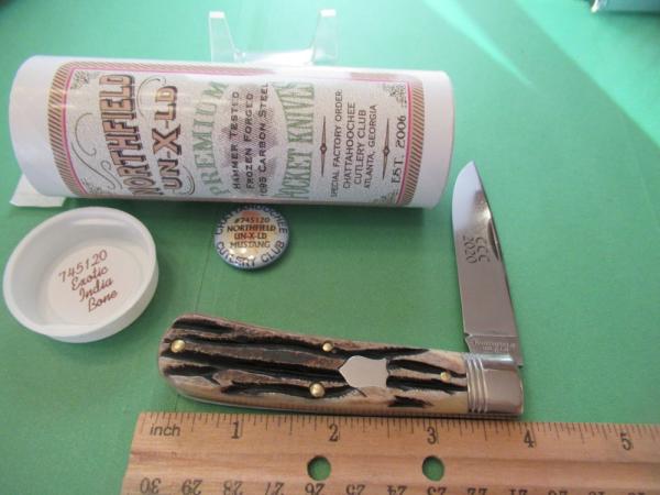 Great Eastern Northfield Exotic India Bone Mustang Pattern # 745120 Great Eastern Northfield Exotic India Bone Mustang Pattern # 745120