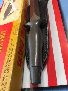 Vintage Parker 12" Large Fixed Blade "Big Smoky" Combat/Survival Knife w Orig Sheath and Box! NOS