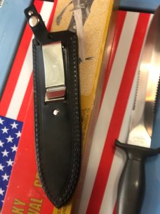 Vintage Parker 12" Large Fixed Blade "Big Smoky" Combat/Survival Knife w Orig Sheath and Box! NOS