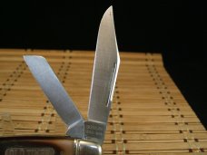 SCHRADE OLD TIMER 858 LUMBERJACK USA LARGE VINT. NOS USED STOCKMAN CARBON STEEL BLADES POCKET KNIFE SCHRADE OLD TIMER 858 LUMBERJACK USA LARGE VINT. NOS USED STOCKMAN CARBON STEEL BLADES POCKET KNIFE