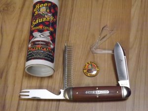 Great Eastern Beer & Sausage Natural Canvas Micarta