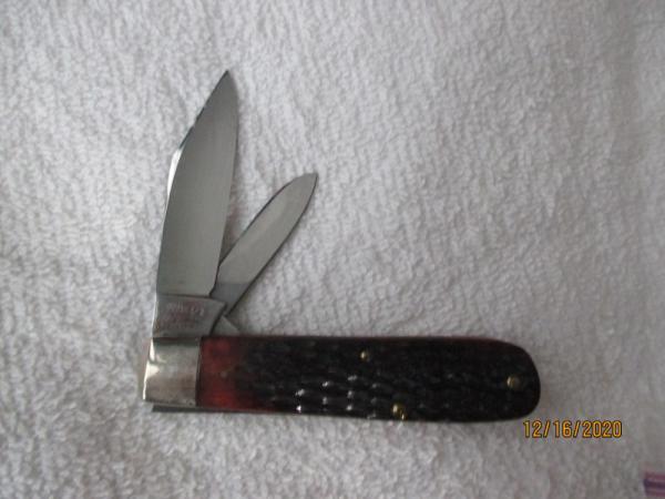 CASE XX, 6216 1/2, RED JIGGED BONE BAREHEAD JACK, 3 3/8 INCHES, 1940-1964 CASE XX, 6216 1/2, RED JIGGED BONE BAREHEAD JACK, 3 3/8 INCHES, 1940-1964