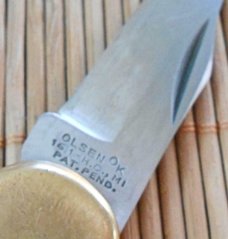 Vintage Rare Olsen OK Lockback Knife-Nice Vintage Rare Olsen OK Lockback Knife-Nice