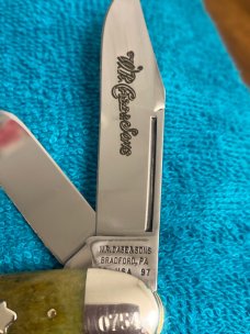 Vintage New W R Case & Sons Bradford Pa 19USA97 Tested XX 6340 Greenbone Handle With Three Blades Vintage New W R Case & Sons Bradford Pa 19USA97 Tested XX 6340 Greenbone Handle With Three Blades