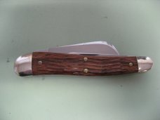 GREAT EASTERN 2015 BEAVERTAIL FARMERS JACK WITH JIGGED BRAZILIAN CHERRY WOOD SCALES