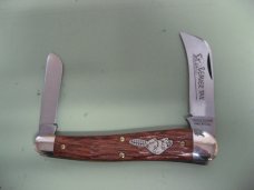 GREAT EASTERN 2015 BEAVERTAIL FARMERS JACK WITH JIGGED BRAZILIAN CHERRY WOOD SCALES