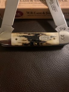 1997 New Case XX USA 3 Dots M54131 "BIG CHEIF" Midnight Stag With Gnarly Stag Handles Limited Editio 1997 New Case XX USA 3 Dots M54131 "BIG CHEIF" Midnight Stag With Gnarly Stag Handles Limited Editio