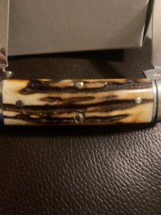 New Schatt & Morgan Factory Sample Super Fat & Super Gnarly Stag With Dimpled Bolsters & 2 Blades New Schatt & Morgan Factory Sample Super Fat & Super Gnarly Stag With Dimpled Bolsters & 2 Blades