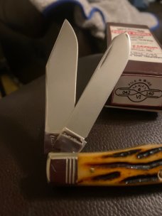 New Schatt & Morgan File & Wire Tested Bone Handle With Nickel Silver Bolsters & 2 Blades NIB New Schatt & Morgan File & Wire Tested Bone Handle With Nickel Silver Bolsters & 2 Blades NIB