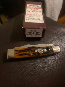 New Schatt & Morgan File & Wire Tested Bone Handle With Nickel Silver Bolsters & 2 Blades NIB New Schatt & Morgan File & Wire Tested Bone Handle With Nickel Silver Bolsters & 2 Blades NIB