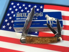1993 Bulldog Brand 3 Blade Whittler Knife w/ Gold Dust Handles -NOS and Mint 1993 Bulldog Brand 3 Blade Whittler Knife w/ Gold Dust Handles -NOS and Mint
