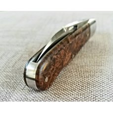 K'roo Custom Sway Back Lockback Knife,Beech Burl,NEW,W/GEC slip, 4",VIPER K'roo Custom Sway Back Lockback Knife,Beech Burl,NEW,W/GEC slip, 4",VIPER