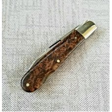 K'roo Custom Sway Back Lockback Knife,Beech Burl,NEW,W/GEC slip, 4",VIPER K'roo Custom Sway Back Lockback Knife,Beech Burl,NEW,W/GEC slip, 4",VIPER