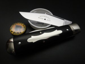 Great Eastern Waynorth Cutlery SFO #86 Black Jack Gabon Ebony GEC 861219