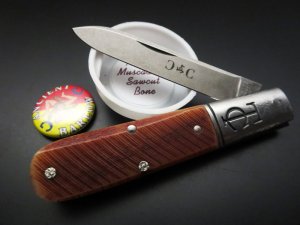 Great Eastern Cutlery #15 TC Tom Sawyer Ancient Barlow Muscadine Sawcut Bone GEC SFO 15 118