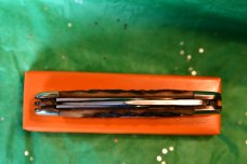 "I Can Dig Gold From Quartz" Whittler Brown Bone 1980's # 17/600 (?) Lock-back main Blade "I Can Dig Gold From Quartz" Whittler Brown Bone 1980's # 17/600 (?) Lock-back main Blade
