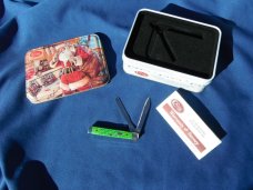 NIB/NOS Case XX Limited Edition Baby Doc Doctors Knife 6282 Bright Green Bone, In a Christmas Tin NIB/NOS Case XX Limited Edition Baby Doc Doctors Knife 6282 Bright Green Bone, In a Christmas Tin