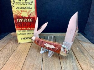 Case Classic Split Backspring Whittler Brown Rogers Jigged Bone 1990