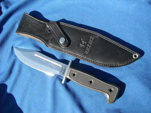 NIB/NOS   Black Jack Anaconda 1 Bowie Knife,  made in Japan. Original sheath and box 