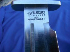 NIB/NOS   Black Jack Anaconda 1 Bowie Knife,  made in Japan. Original sheath and box 