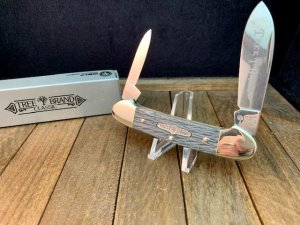 Boker Tree Brand Gray Jigged Bone Canoe made in Solingen Germany
