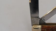 schrade Walden Serpentine Jack Knife 861 Peach Seed Bone (1950"s) schrade Walden Serpentine Jack Knife 861 Peach Seed Bone (1950"s)