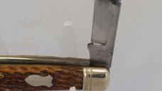 schrade Walden Serpentine Jack Knife 861 Peach Seed Bone (1950"s) schrade Walden Serpentine Jack Knife 861 Peach Seed Bone (1950"s)