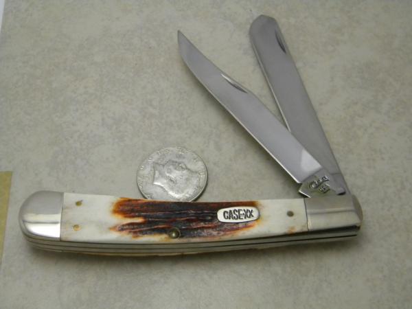 Case XX USA 4 Dot (1996) Red Stag R5251 SS Banana Trapper Knife Case XX USA 4 Dot (1996) Red Stag R5251 SS Banana Trapper Knife