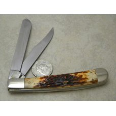 Case XX USA 4 Dot (1996) Red Stag R5251 SS Banana Trapper Knife Case XX USA 4 Dot (1996) Red Stag R5251 SS Banana Trapper Knife