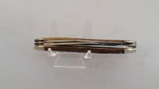 Schrade Walden Serpentine Stockman Knife with Peach Seed Bone 861 (1950"s) Schrade Walden Serpentine Stockman Knife with Peach Seed Bone 861 (1950"s)