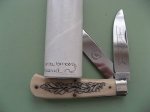 GREAT EASTERN 2006 23 TRAPPER WHITE SMOOTH LASERED BONE