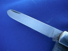 SCHRADE+ USA 296Y Numbered SCRIMSHAW THE TRAPPER POCKET KNIFE   Serial# 3231 