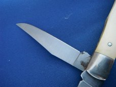 SCHRADE+ USA 296Y Numbered SCRIMSHAW THE TRAPPER POCKET KNIFE   Serial# 3231 