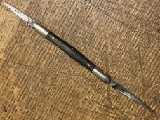 vintage original old NORTHFIELD KNIFE CO. Tuxedo knife 1858-1919 ebony handles no cracks strong snap vintage original old NORTHFIELD KNIFE CO. Tuxedo knife 1858-1919 ebony handles no cracks strong snap