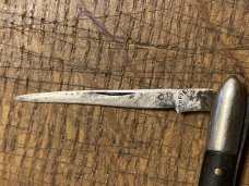 vintage original old NORTHFIELD KNIFE CO. Tuxedo knife 1858-1919 ebony handles no cracks strong snap vintage original old NORTHFIELD KNIFE CO. Tuxedo knife 1858-1919 ebony handles no cracks strong snap