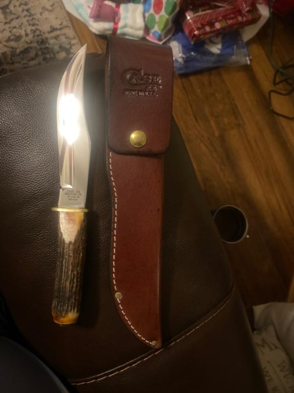 New Case XX Bradford PA 19USA92 581-6SS Fat & Gnarly Stag Handle Fixed Blade Brand New With Sheath New Case XX Bradford PA 19USA92 581-6SS Fat & Gnarly Stag Handle Fixed Blade Brand New With Sheath