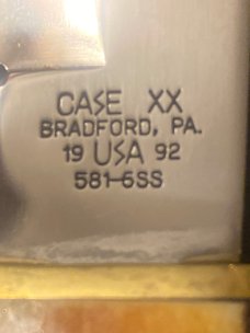 New Case XX Bradford PA 19USA92 581-6SS Fat & Gnarly Stag Handle Fixed Blade Brand New With Sheath New Case XX Bradford PA 19USA92 581-6SS Fat & Gnarly Stag Handle Fixed Blade Brand New With Sheath