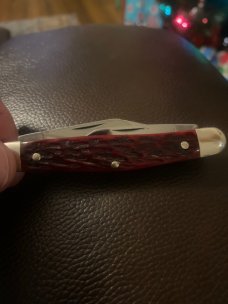 New Dollywood Solingen Germany Beautiful Red Bone Handles With Three Blades LE #45 New Dollywood Solingen Germany Beautiful Red Bone Handles With Three Blades LE #45