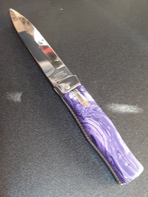 Custom Mikov Lever Action Auto w/ Charoite Stone & File Work